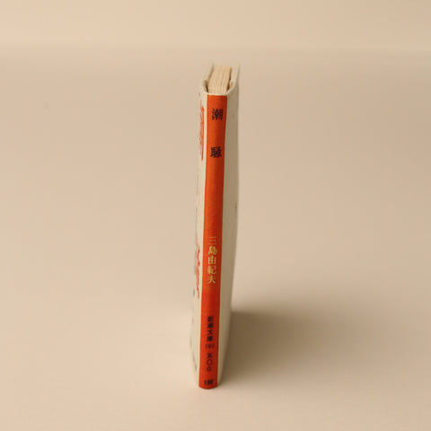 タイポグラフィーにもアジがある、シンプルな装幀デザインだった頃の『潮騒』のブックカバー