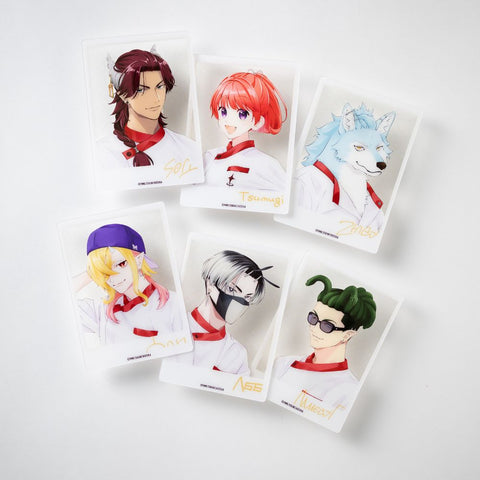 『魔王城の料理番 ~コワモテ魔族ばかりだけど、ホワイトな職場です~』チェキ風クリアカード(ツムギ・コックコート)