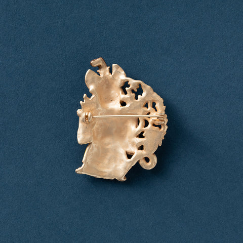 「十二国記」ブローチ<楽俊・二>(帯留め金具付き)