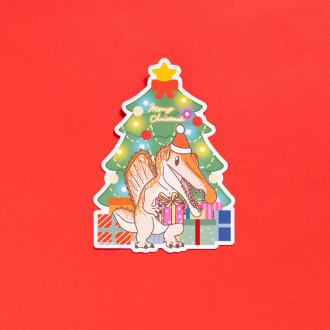 【クリスマスver.】ディノサンえほん　きょうりゅうえんへいこう（サイン本：スピノサウルス）【受注】