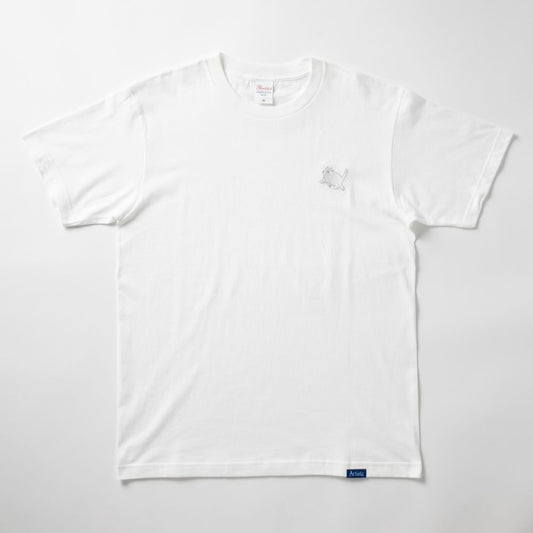 『Artiste』クロックムッシュの刺繍Tシャツ