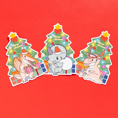 【クリスマスver.】ディノサンえほん　きょうりゅうえんへいこう（サイン本：トリケラトプス）【受注】