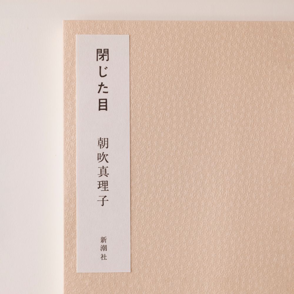 朝吹真理子「閉じた目」（部数限定）