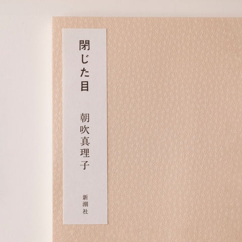 朝吹真理子「閉じた目」（部数限定）