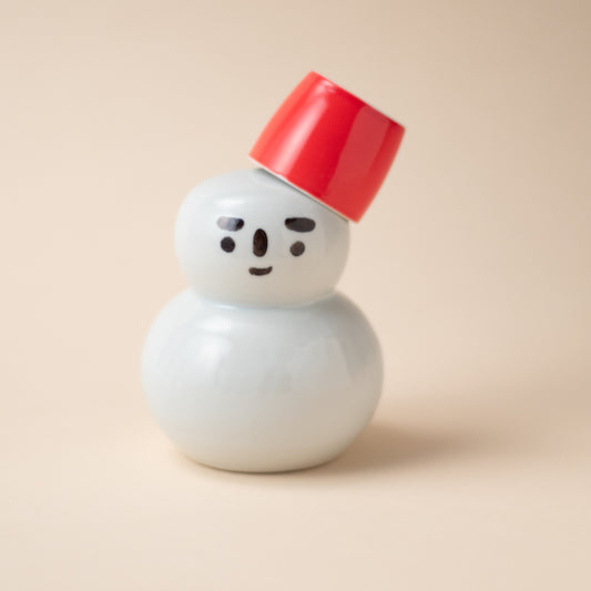 『山と食欲と私』雪だるまとっくり