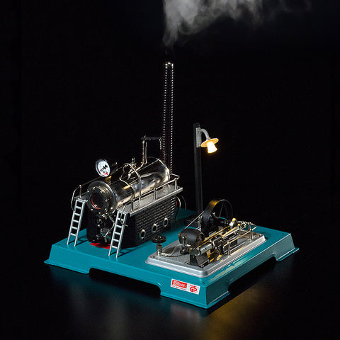 【487】蒸気エンジン発電模型（独・ヴィルヘルム・シュレッダー）（週刊新潮紹介）【受注】